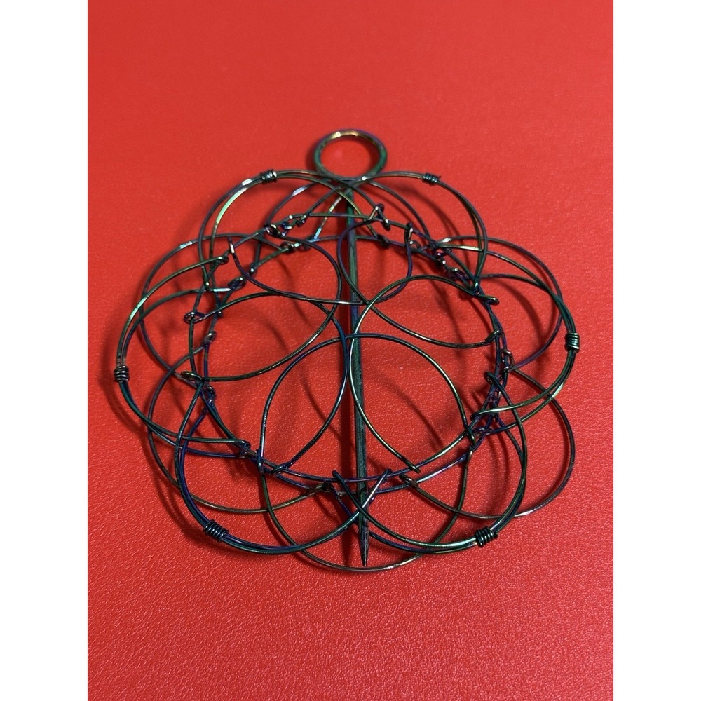 Vintage 1970s 1980s Expandable Chignon Hair Bun Cage Hair Pin Ponytail Oil Slick